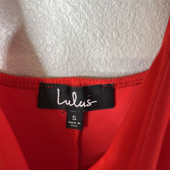 Lulu's Red Ruffle Strap Dress - Picture 5 of 6